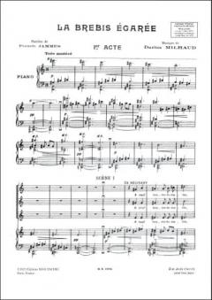 La Brebis Égarée von Darius Milhaud 