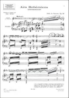 Airs Bohemiens Violon/Piano von Pablo de Sarasate 