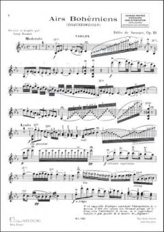 Airs Bohemiens Violon/Piano von Pablo de Sarasate 