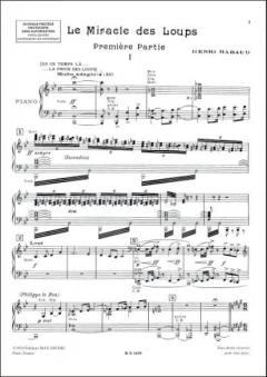 Le Miracle Des Loups Piano 