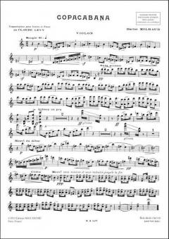Copacabana op. 67 von Darius Milhaud 