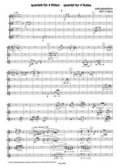 Quartett von Sofia Gubaidulina für 4 Flöten im Alle Noten Shop kaufen (Partitur)