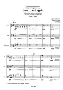Time... and Again / Rag-Gidon-Time von Giya Kancheli für Streichtrio im Alle Noten Shop kaufen