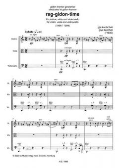 Time... and Again / Rag-Gidon-Time von Giya Kancheli für Streichtrio im Alle Noten Shop kaufen