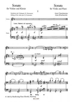 Sonate von Aram Chatschaturjan für Violine und Klavier im Alle Noten Shop kaufen