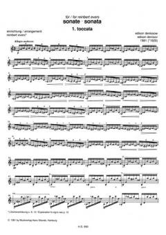 Sonate von Edison Wassiljewitsch Denisow 