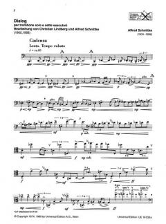 Dialog per trombone solo e sette esecutori von Alfred Schnittke 