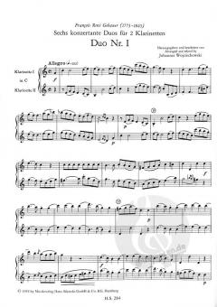 6 konzertante Duos op. 2 von François-René Gebauer für 2 Klarinetten in C im Alle Noten Shop kaufen