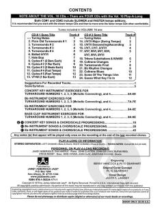 Aebersold Vol.16 Turnarounds 