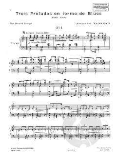 3 Preludes en Forme de Blues von Alexandre Tansman 