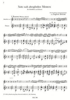 Suite nach altenglischen Meistern (Siegfried Behrend) 