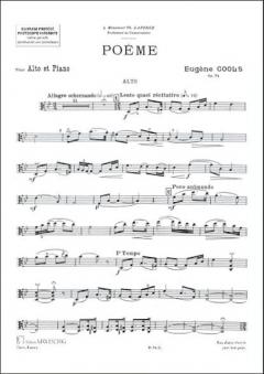 Poeme op. 74 von Eugène Cools 