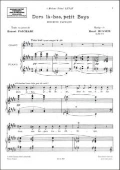 Dors La-Bas. von Henri Busser 