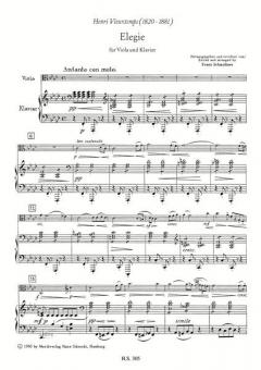 Elegie op. 30 von Henri Vieuxtemps für Viola und Klavier im Alle Noten Shop kaufen - SI0305