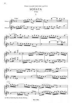 Sonaten op. 1/4 + 4/6 von Michel Blavet für 2 Flöten im Alle Noten Shop kaufen