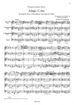 2 Adagios von Wolfgang Amadeus Mozart für Englisch Horn, 2 Bassetthörner und Fagott bzw. für 2 Bassetthörner und Fagott im Alle Noten Shop kaufen