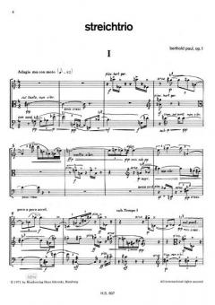 Streichtrio von Berthold Paul im Alle Noten Shop kaufen (Partitur)