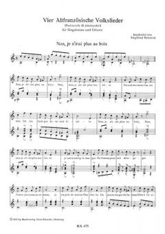 4 altfranzösische Volkslieder 
