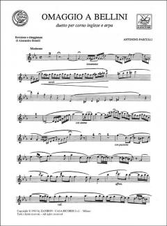 Omaggio A Bellini Duetto per Corno Inglese E Arpa (Antonio Pasculli) 
