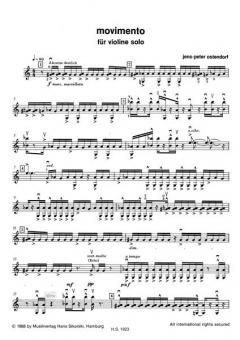 Movimento von Jens-Peter Ostendorf für Violine solo im Alle Noten Shop kaufen