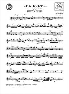 3 Duetti Op. 7 Fl e Vc (Giovanni Battista Cirri) 