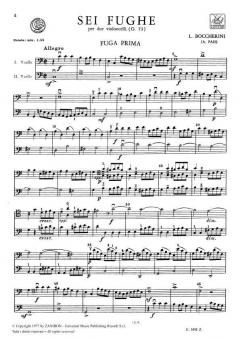 Sei Fughe (G. 73) von Luigi Boccherini 