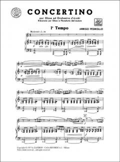 Concertino Per Oboe E Orchestra D'archi von A. Pedrollo im Alle Noten Shop kaufen
