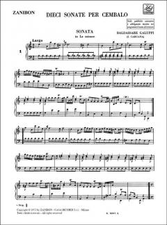 10 Sonate per Cembalo (Baldassare Galuppi) 