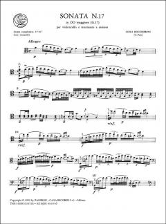 Sonata N. 17 In Do von Luigi Boccherini 