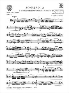 Due Sonate per Violoncello E Basso N. 2 In Do Maggiore von Luigi Boccherini im Alle Noten Shop kaufen