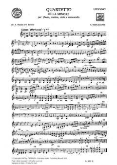 Quartetto In La Minore per Flauto Violino Viola E (Saverio Mercadante) 