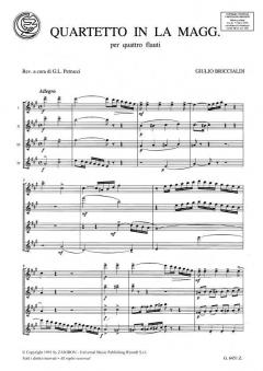 Quartetto in La von Giulio Briccialdi 