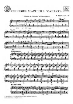 Celebre Mazurka Variata (Lago) von Augusto Migliavacca 