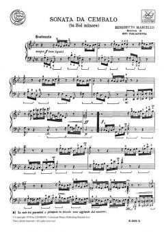 Sonata Da Cembalo in Sol M. (Tagliapietra) von Benedetto Marcello 