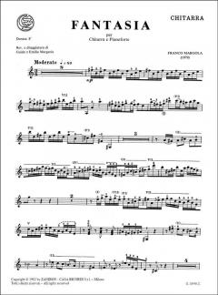 Fantasia, per Chitarra E Pianoforte Revisione E Di von F. Margola 