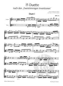 15 Duette von Johann Sebastian Bach 