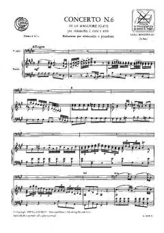 Concerto N. 6 In La von Luigi Boccherini 