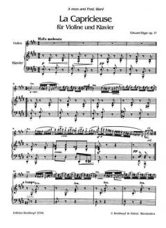 La Capricieuse op. 17 von Edward Elgar 