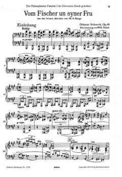 Vom Fischer un syner Frau / Vom Fischer und seiner Frau op. 43 von Othmar Schoeck 