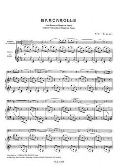 Barcarolle von Henri Sauguet 