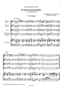 14 Instrumentalstücke aus Il pastor fido von Georg Friedrich Händel für 2 Flöten, 2 Oboen, 2 Hörner, Streicher und B.c. im Alle Noten Shop kaufen (Partitur)