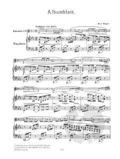 Albumblatt - Tarantella von Max Reger 