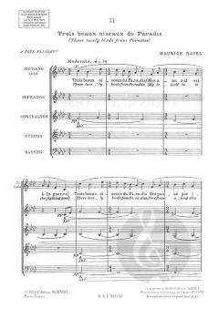 Trois beaux oiseaux du paradis (Maurice Ravel) 