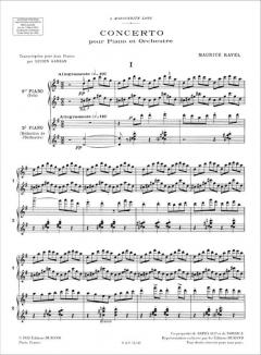 Concerto En Sol 2 Pianos von Maurice Ravel 