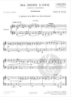 Ma Mere L'oye Cinq Pieces Enfantines pour Piano A von Maurice Ravel 