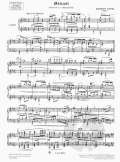 Menuet extrait de la 'Sonatine' pour Piano von Maurice Ravel 