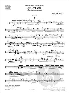 Quatuor pour cordes F-Dur von Maurice Ravel 