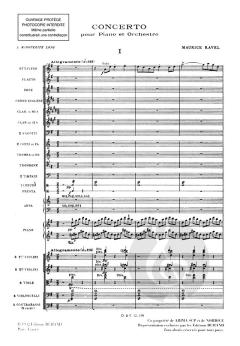 Concerto En Sol pour Piano et Orchestre (Poche) von Maurice Ravel 