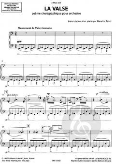 La Valse. Poeme Choregraphique pour Orchestre Tran von Maurice Ravel 