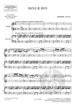 Bolero a 4 Mains von Maurice Ravel 